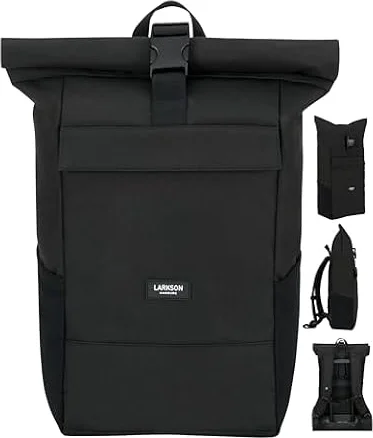 LARKSON Rucksack Herren & Damen Schwarz - No 4