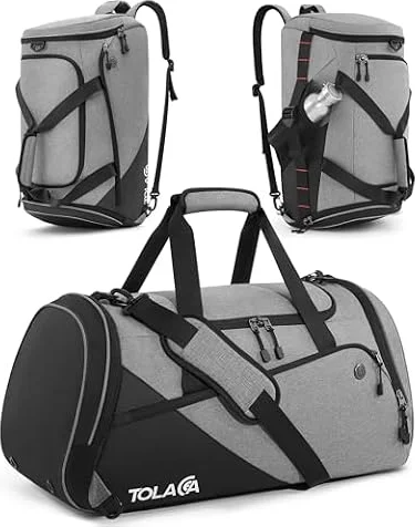 Tolaccea Sporttasche Rucksack Herren 47L mit Schuhfach & Nassfach