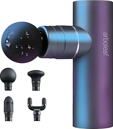 arboleaf Mini Massagepistole Massagegerät Massage gun 4 Silikon-Aufsätze