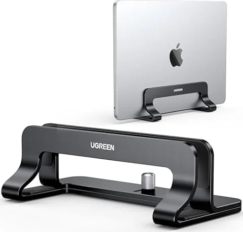 UGREEN Laptop Ständer Vertikaler Aluminium mit Thermischer Basis (Schwarz)