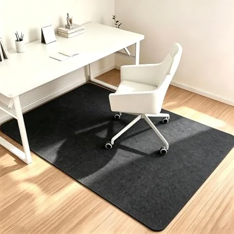 90 x 140 cm, Bürostuhl Unterlage, Schreibtischstuhl Unterlage, Bodenschutzmatte bürostuhl, Kratzfest Bodenmatte Stuhlunterlage, Bodenschutzmatte für Laminat, Parkett und Hartböden
