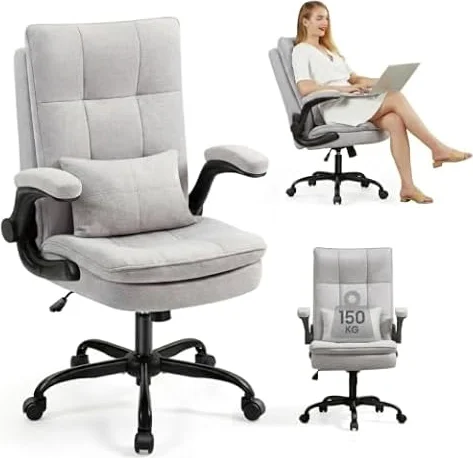 Asukale Bürostuhl Ergonomisch Schreibtischstuhl mit Hochklappbare Armlehne