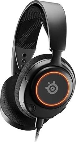 SteelSeries Arctis Nova 3 - Multi-System Gaming-Headset – Hi-Fi-Treiber – 360° Surround-Sound –RGB-Beleuchtung – Memory Foam-Ohrpolster – Ultraleicht – ClearCast Gen 2-Mikrofon – PC, PS5, PS4, Switch