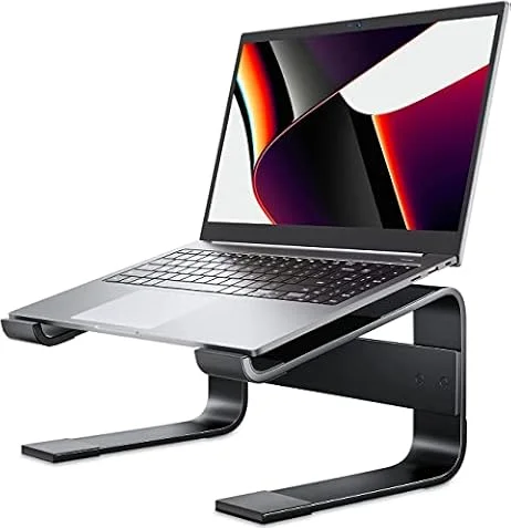 Soqool Laptop Ständer, Aluminium Laptop Stand mit Belüftung,