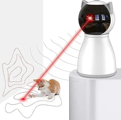 Petiepaw Katzenspielzeug, Mit Echter Zufälliger Trajektorie, Bewegungsaktiviertes Wiederaufladbares Automatisches Katzen Laser Spielzeug, Interaktives Katzenspielzeug für Katzen/Kätzchen/Hunde
