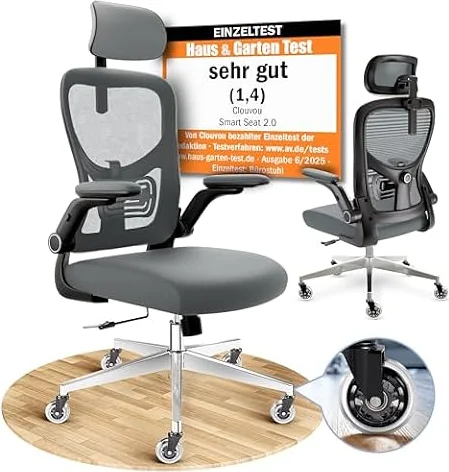 CLOUVOU SmartSeat Bürostuhl Ergonomisch Homeoffice