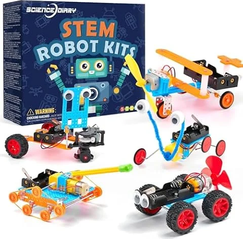 SCIENCE DIARY STEM Spielzeug Roboter Bausatz für Kinder, Jungen & Mädchen