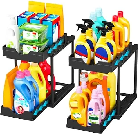TidyTrove 2 Stück Küchen Organizer Unter Waschbecken Regal 22x 35,7X 39cm