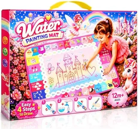 EUCOCO Geschenk Mädchen 1 2 Jahre Aqua Wassermalmatte Spielzeug ab 1 2