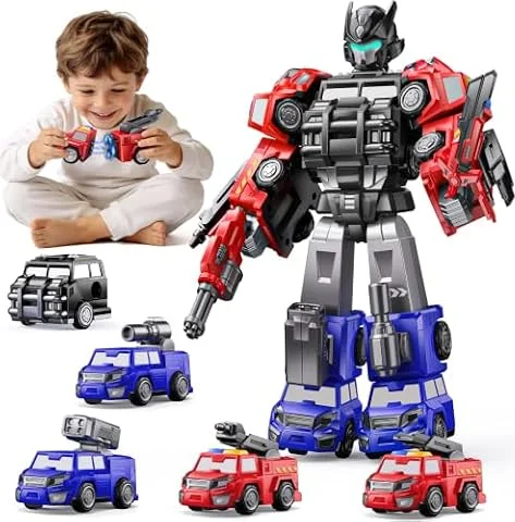 5In1 Transform Spielzeug füR Kinder,Geschenk für 4 5 6 7 8 Jährigen Jungen