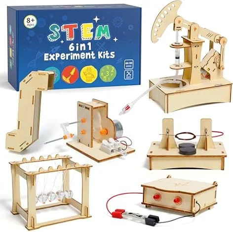 ADUSRIZ Experimente für Kinder ab 8 9 10 11 12 13 14, Elektronik Baukasten, Experimentierkasten, Elektro Baukasten für Kind, Holz Bausatz Kinder Spielzeug Geschenke ab 8 9 10 11 12 13 14 Jahre Jungen